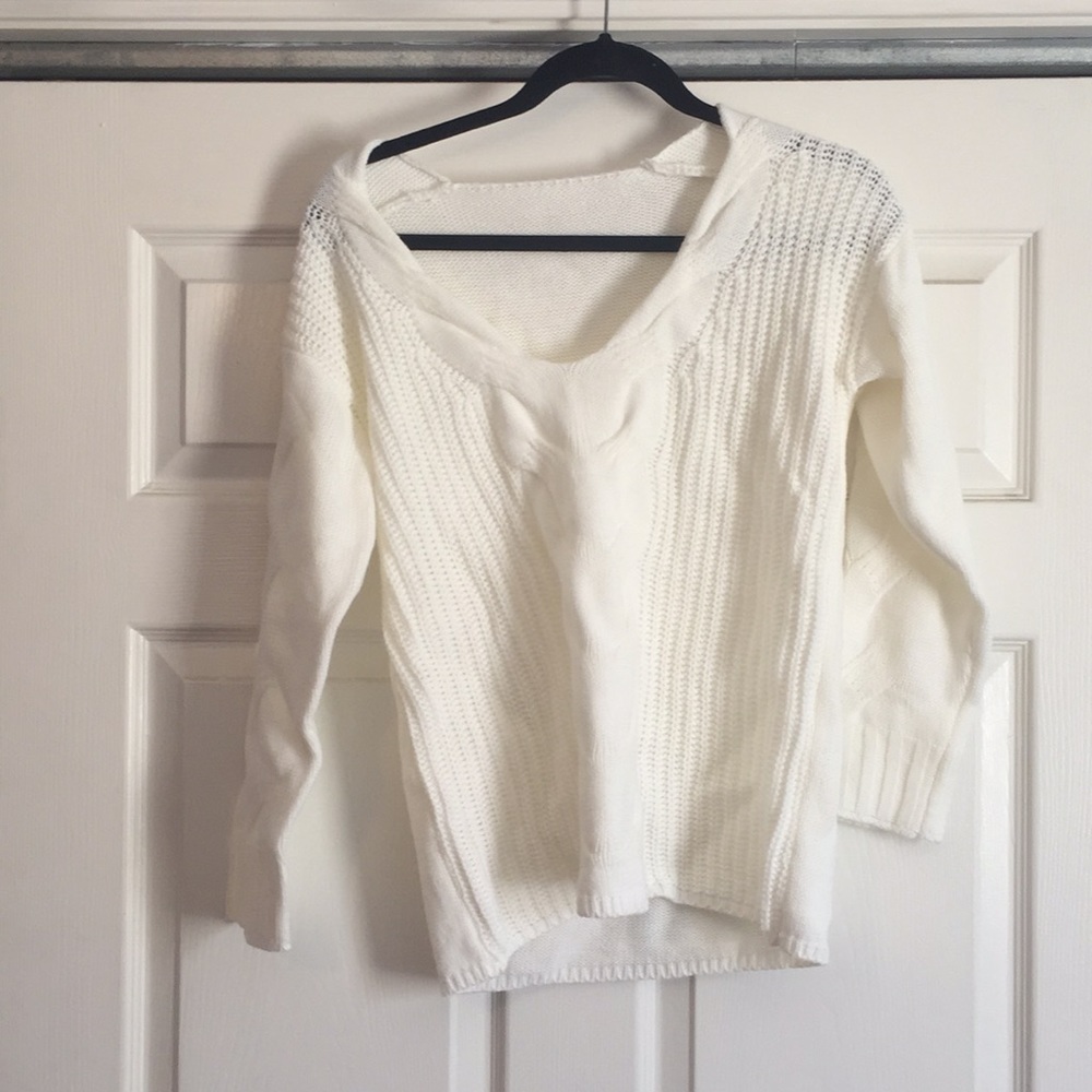 Off the shoulder cozy sweater